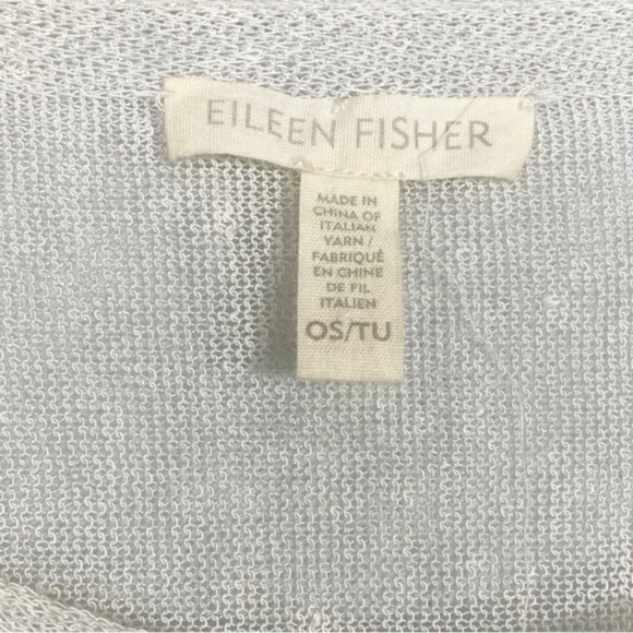 EILEEN FISHER Linen Gauze Poncho - Picture 9 of 9